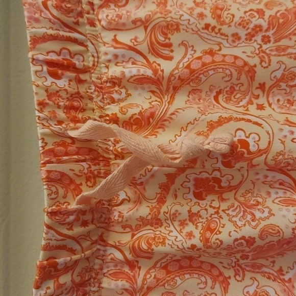 INK+IVY Peach Floral Paisley Pajama Short Set - Picture 3 of 10